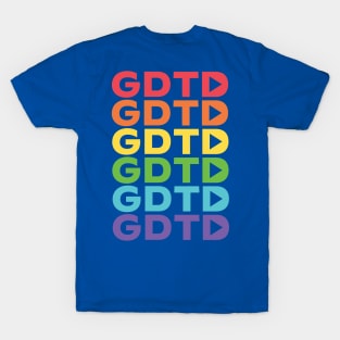 GDTD Rainbow Monogram (Front & Back Design Dark) T-Shirt